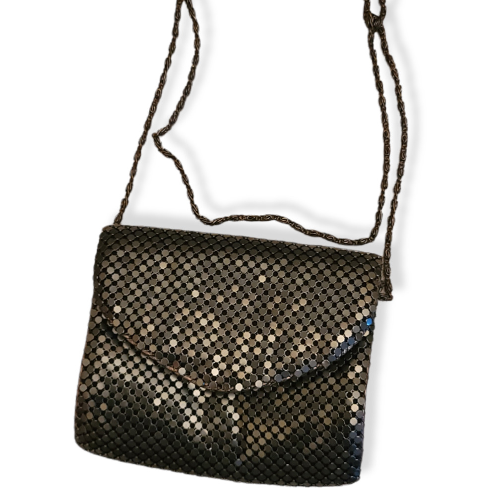 Silver Sequins Evening Purse | Crossbody Bag | Silver Sequins Clutch - Picture 3 of 4